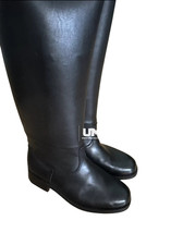 Black Leather Riding Boots