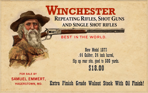 Vintage winchester 1873 rifle - 1873,