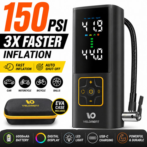 Portable tire inflator 150psi - tire,