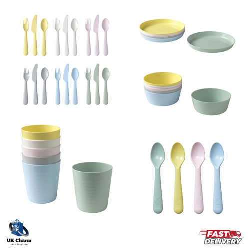 Ikea kids plastic dinnerware - plastic,