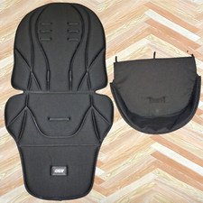 £60 MAMAS & PAPAS FLIP XT2 / XT3 / XT1 BLACK PRAM SEATUNIT LINER + FOOTREST