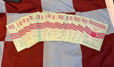 Full set of West Ham United home programmes 1979/80 League And Cups