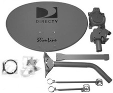DIRECTV Five LNB Ka/Ku Slim Line Dish Antenna w/ Long and Short Brace for HD