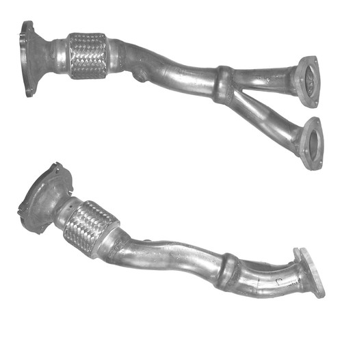 Exhaust pipe front - front, audi