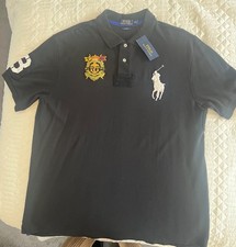 Ralph Lauren Polo Shirt xxl Custom Fit, slim fit in black BRAND NEW WITH TAGS !