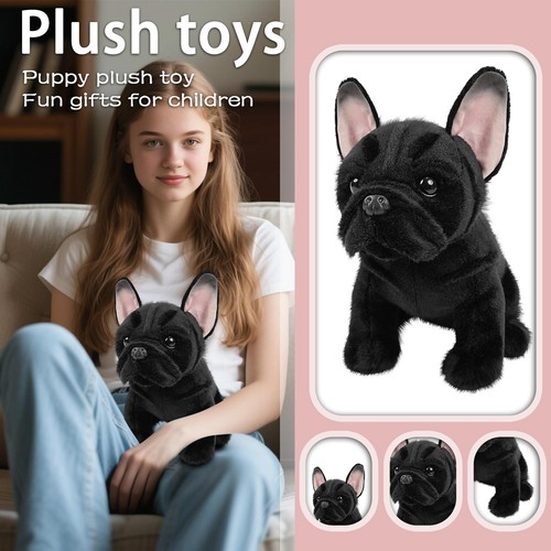 Black french bulldog teddy - french,