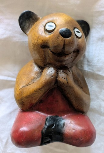 Vintage hand carved wooden - hand,