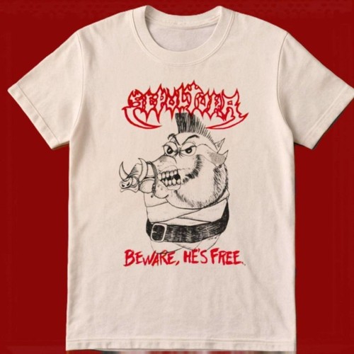White sepultura band - white, t-shirt