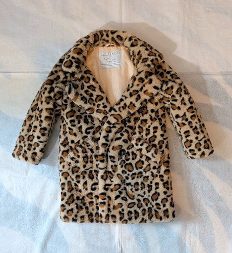 Girls leopard print faux fur - leopard,