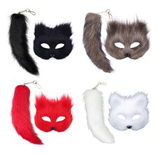 Faux Furs Foxes Tail Cats Wolf