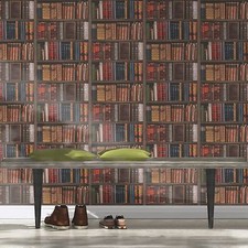 LIBRARY BOOKS WALLPAPER RASCH BOOKCASE STUDY WALLS PAPER 934809 