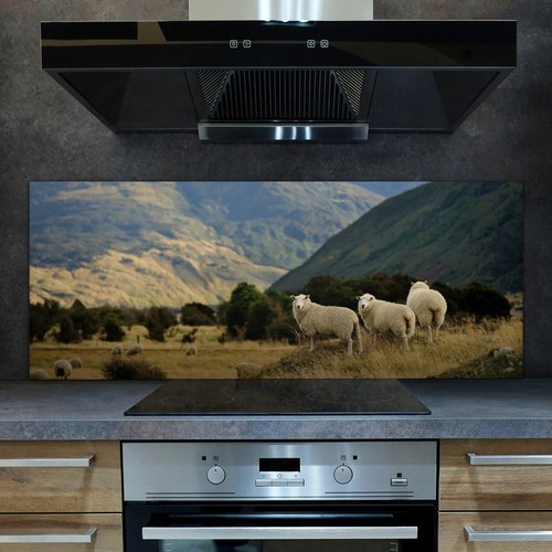 Glass kitchen splashback tile - glass,