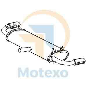 Klarius ma348k exhaust rear - ma348k,