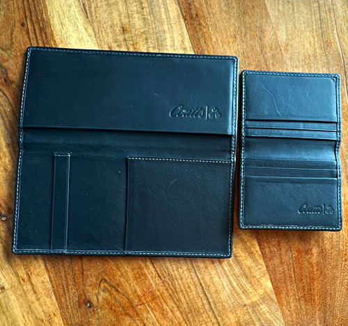 Coutts black leather - leather, bifold