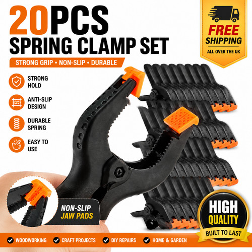 20x heavy duty spring clamps - duty, 2