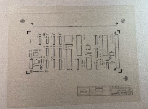 1985 litton pcb silkscreen - 1985,