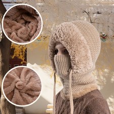 3 in 1 Womens Knit Beanie Hat