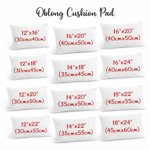 Oblong cushion pad rectangular - oblong,
