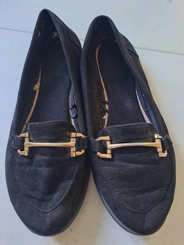 Matalan wide black loafers - matalan,