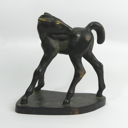 Art deco skeaping - skeaping, bronze