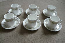 Vintage Wedgwood Royal Tuscan Demitasse Set Metallised Discontinued WW395