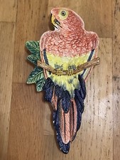 Italian Majolica Parrot Dish