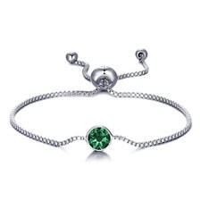 Birthstone Bracelets Created with Crystals from Zircondia® by Philip Jones