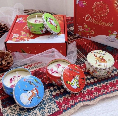 Christmas candle gift set - christmas,