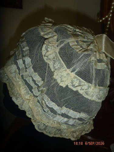 Vintage 1920s boudoir cap - 1920s,