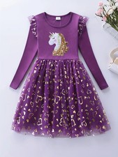 beautiful girls purple long