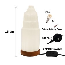 Selenite Tower Lamp Crystal