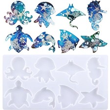 8 in 1 Silicone Fish Mold