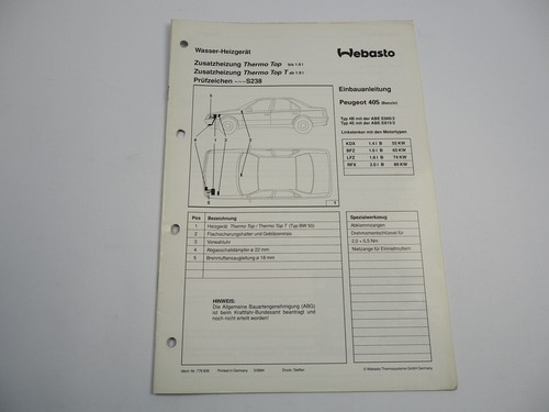 Peugeot 405 gasoline