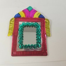 Mexican Tin Art Mirror Small