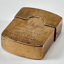 Morny of London Antique Vintage Brass Cachou Tin Sweet Dispenser Pill Box