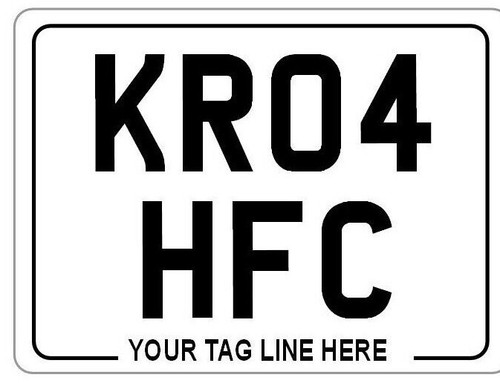Metal plate front white - metal, car