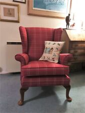 10 metres of JOHN LEWIS COPPICE RED Upholstery Fabric Check Design Weave