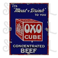 Oxo Cube Retro style metal tin
