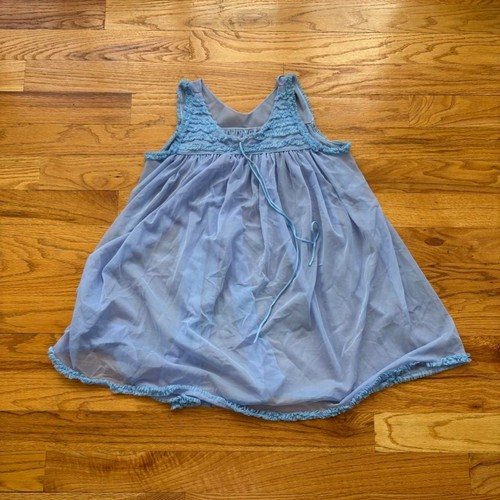 60s blue babydoll ruffle - babydoll,