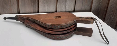 Vintage fireplace bellows - vintage,