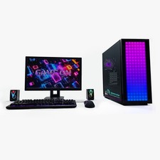 Gaming PC Set 24" 6-core CPU