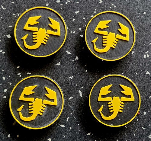 Abarth wheel centre caps - centre,