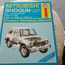 Mitsubishi Pajero Shogun  & L200 pick-up Haynes Service Repair Manual 1983 - 94