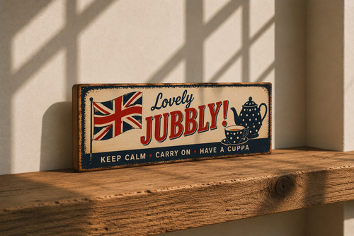 Tea vintage british style sign - tea,