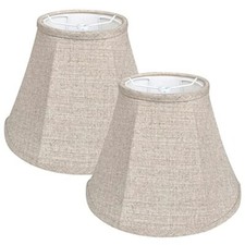 Double Brown Lamp Shade Set of