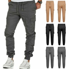 Mens Elasticated Waist Cargo