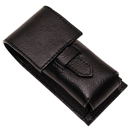 Leather shave brush case - shave,