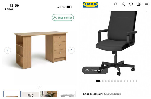 Malibu drawer office desk - 3,