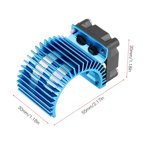 Heat sink with - (blue)heat,