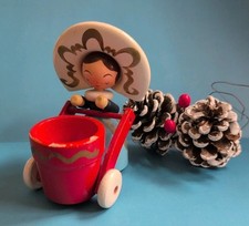 Vintage Wooden Hand Painted